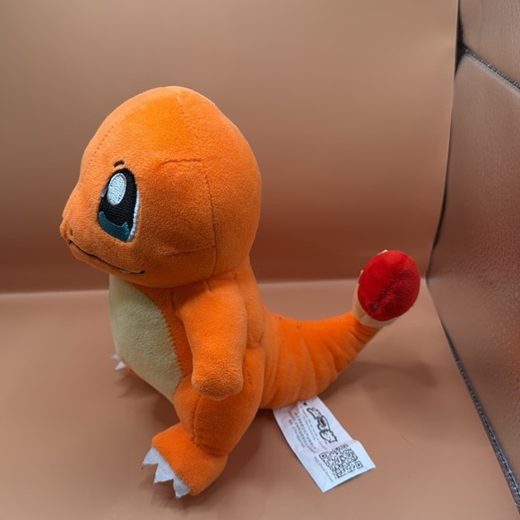 Charmander Plush Stuffed Toy | 8” Pokémon Fire-Type | Soft Orange Collectible - Picture 3 of 8